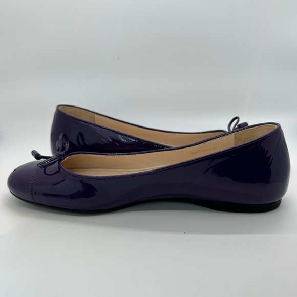 Prada Purple Patent Leather Flats - Picture 6 of 15